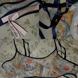 New Victoria's Secret Floral Mesh Bralette (L)